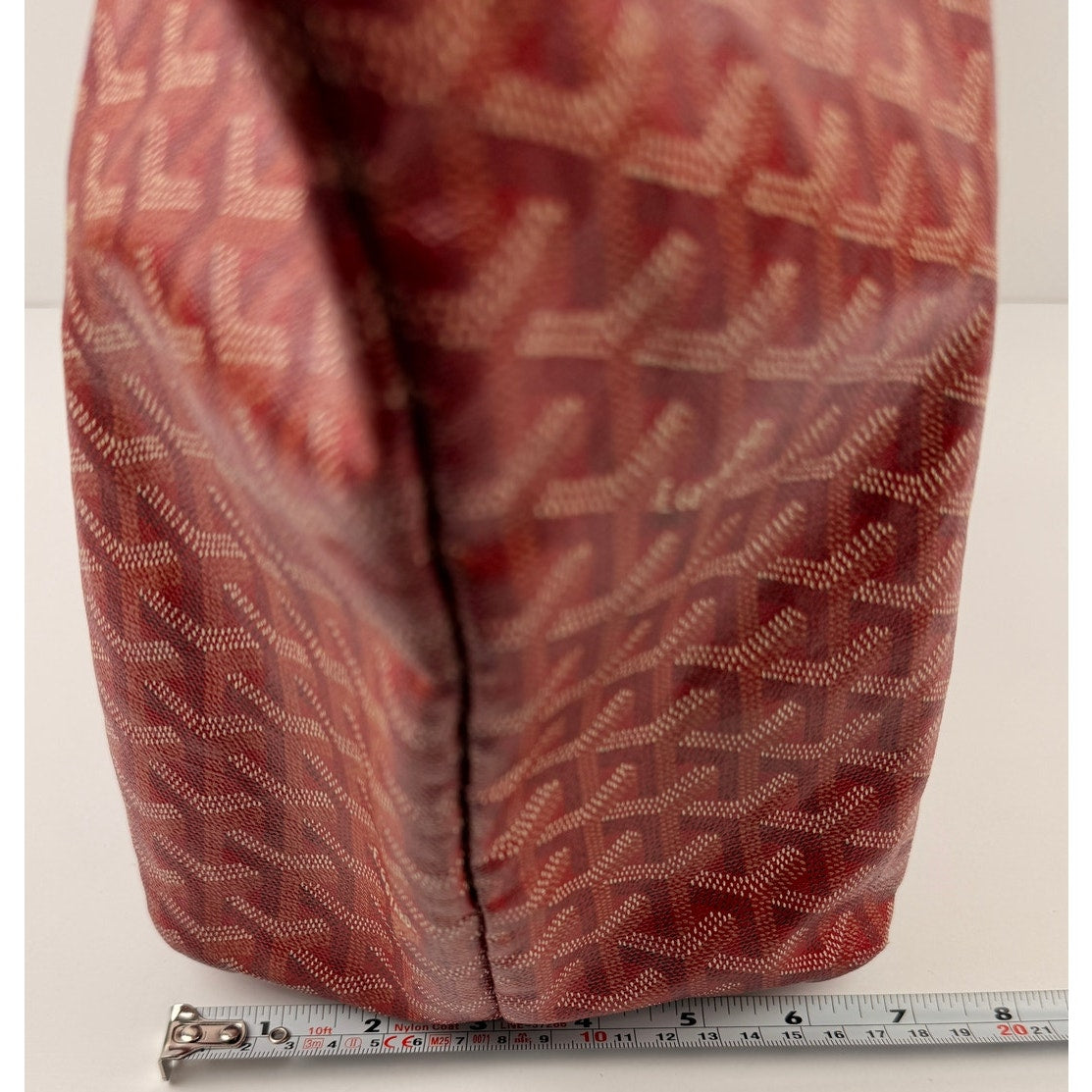 GOYARD Herringbone Saint Louis GM Tote Bag PVC with Pouch Red