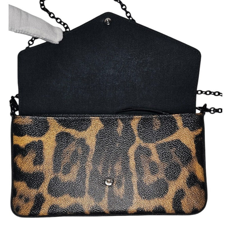 Louis Vuitton Felicie Pochette Monogram Canvas and Wild Animal Print