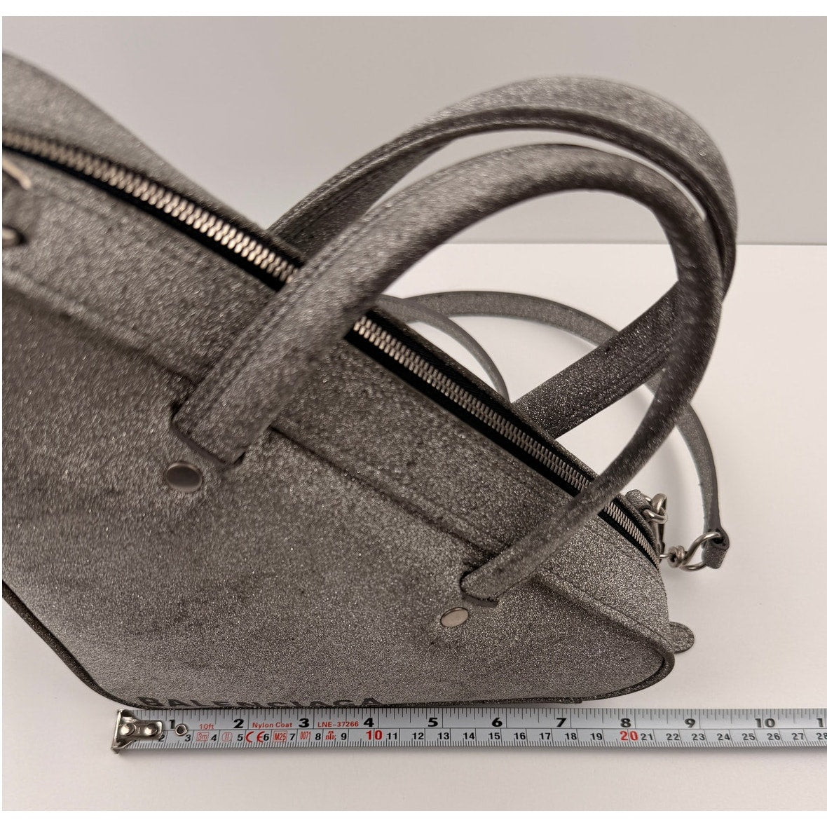 Balenciaga Glitter Triangle Chain Duffel XS