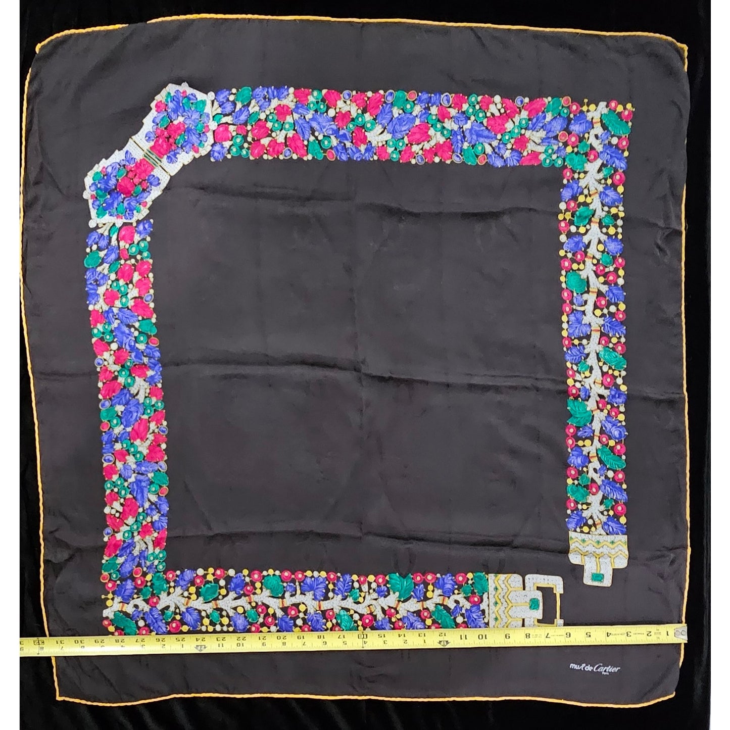 Must de Cartier Square Silk Scarf