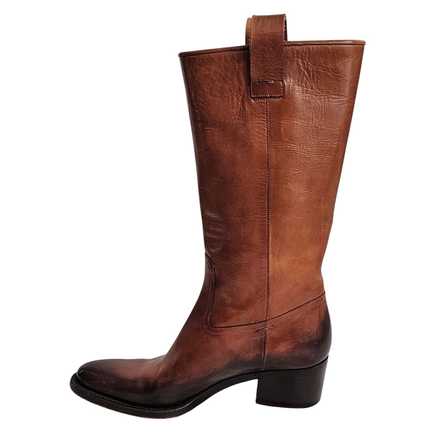 Gucci long boots cowhide calfskin