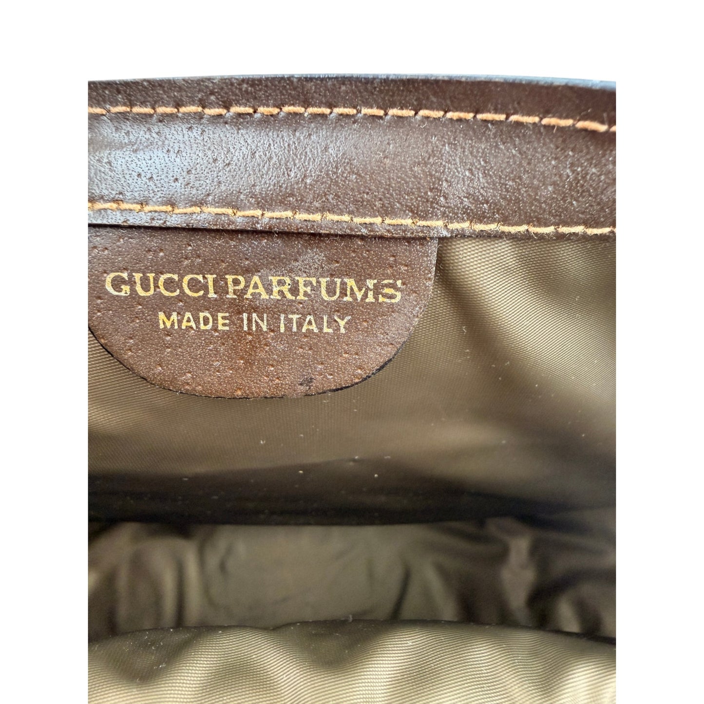GUCCI Vintage GG Canvas Web Sherry Line Handbag Beige Red