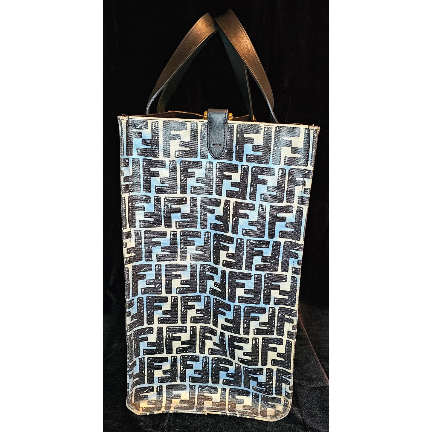 Fendi Shopper Tote Joshua Vides Zucca Coated Canvas Large