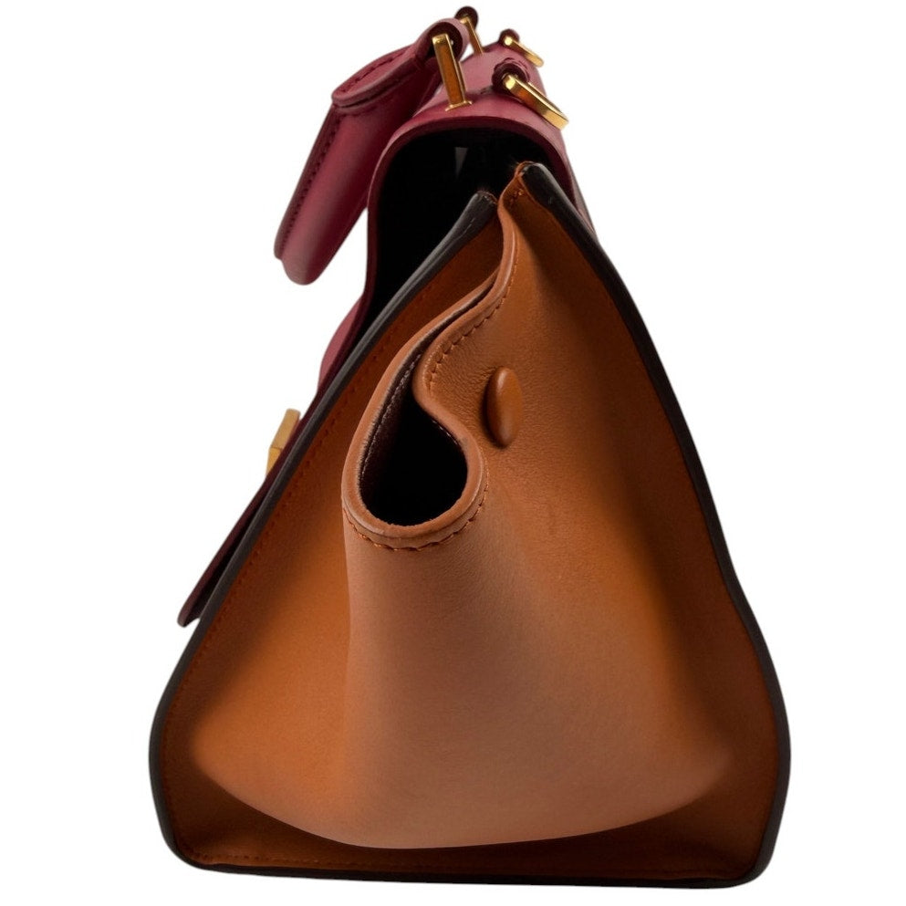 Celine Tri Color Leather Medium Trapeze Bag (orchid)