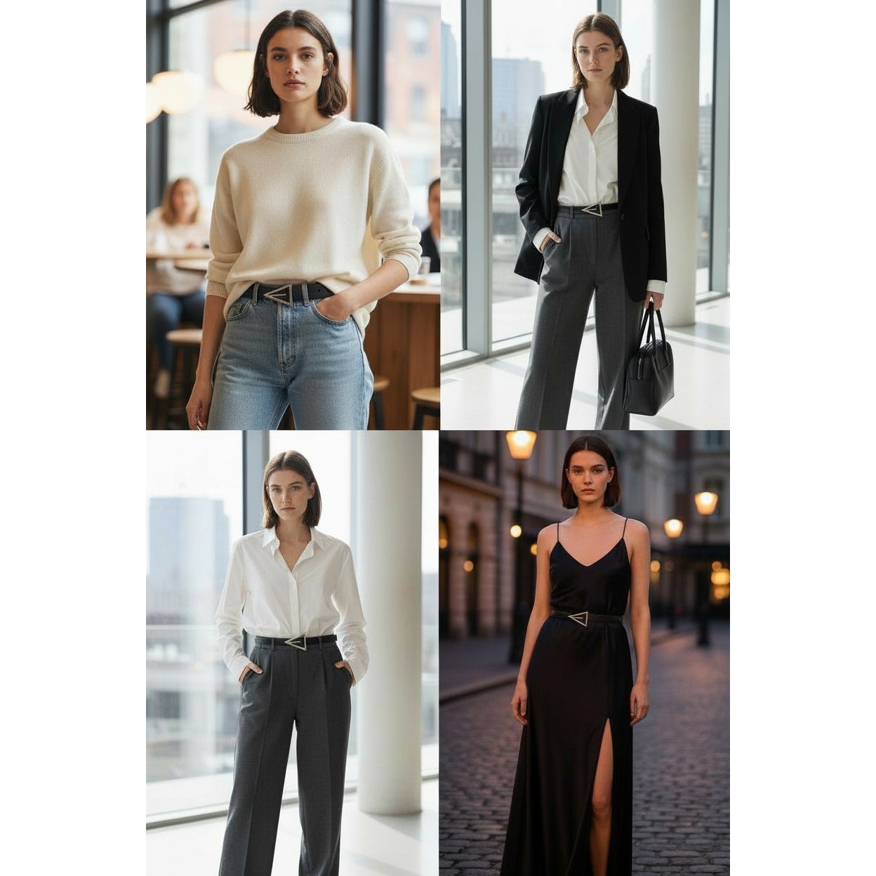 Bottega Veneta Rubber Triangle Belt 90cm/36in