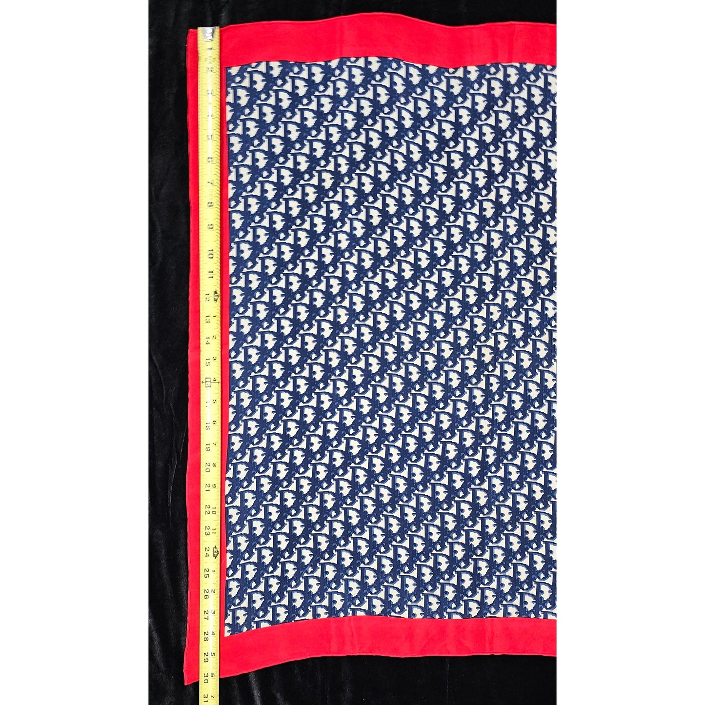 Vintage Christian Dior Trotter Monogram Silk Scarf