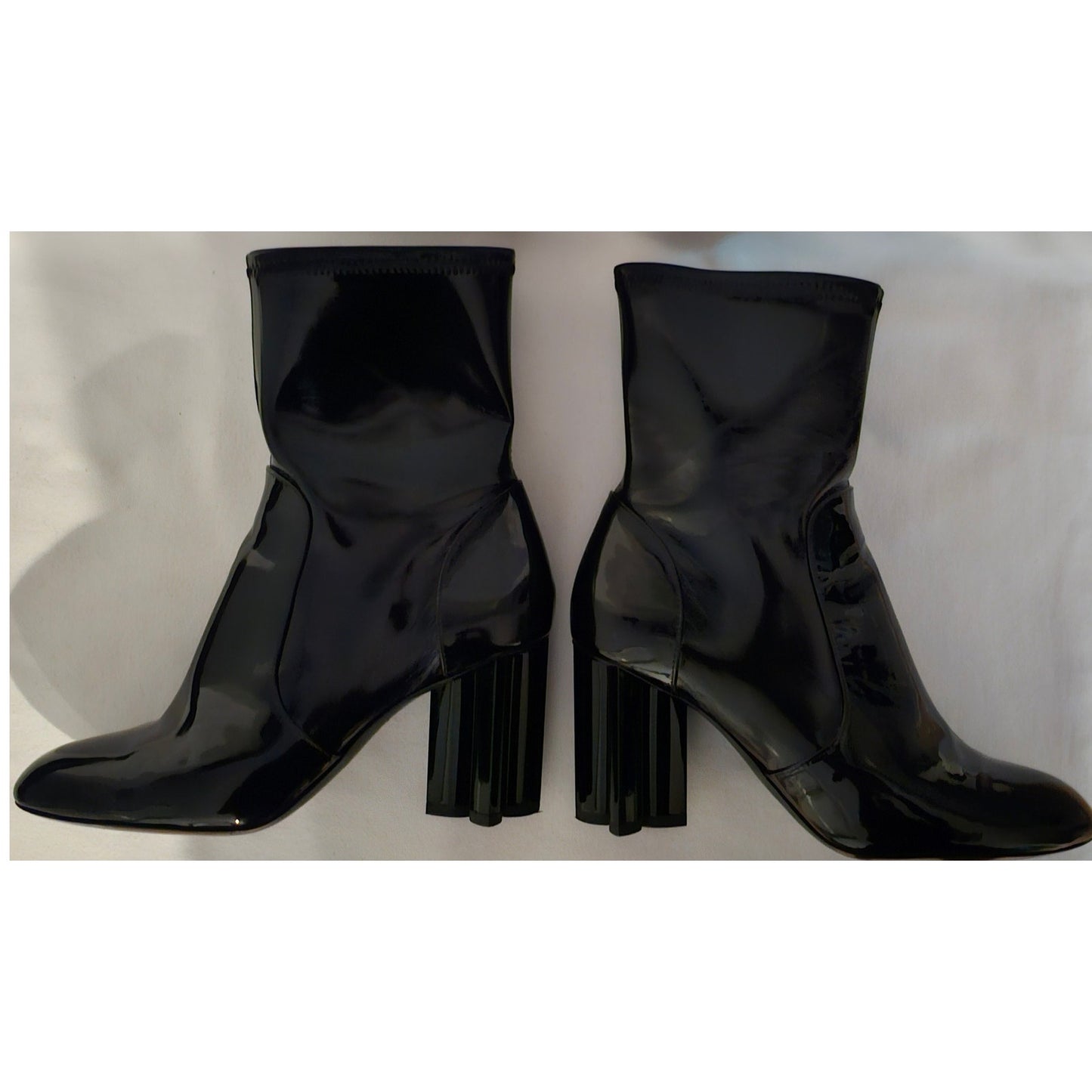 Louis Vuitton Silhouette Ankle Boot in Black Patent Leather