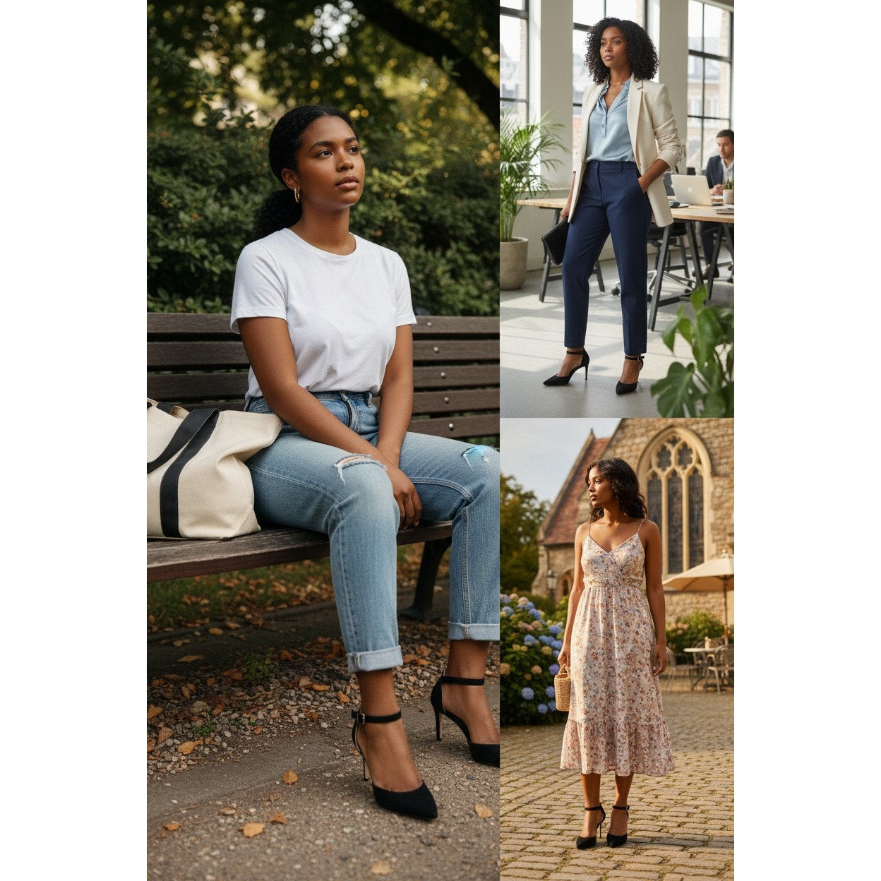 Jimmy Choo Black Suede Block Heels Ankle Strap Pointed Toe Shoes Size 36