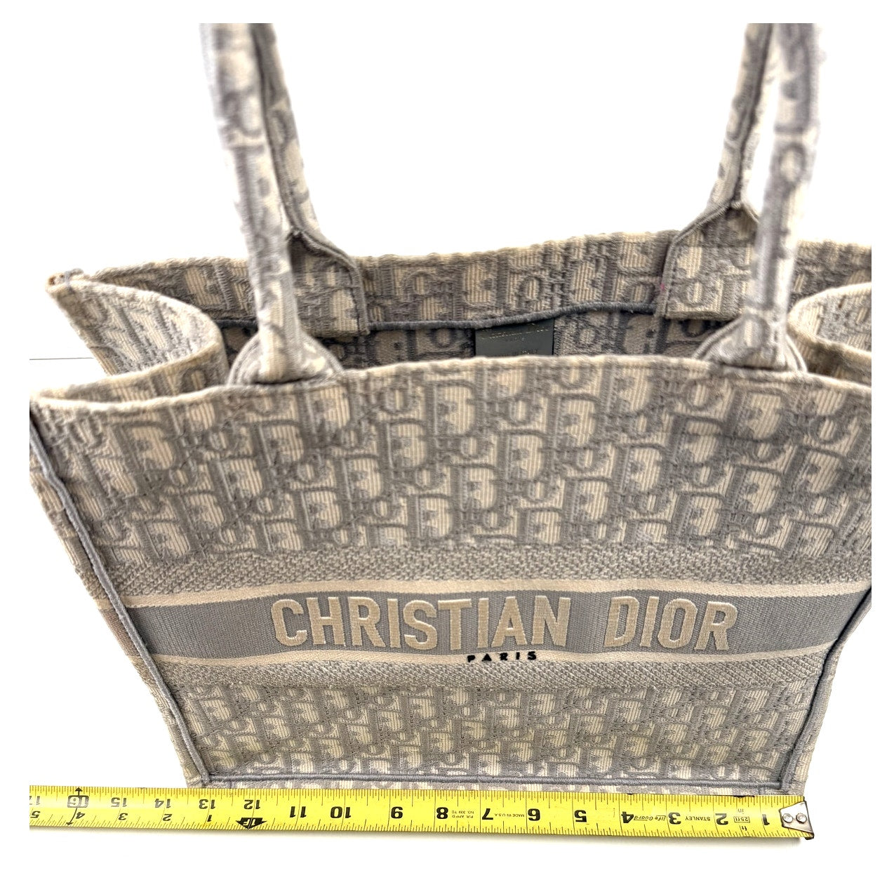 Christian Dior Gray Oblique Medium Book Tote