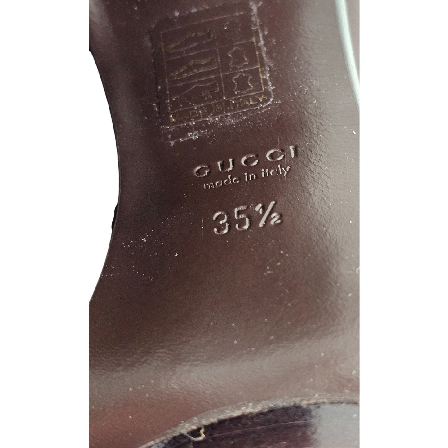 GUCCI Trish Rare Pull On Runway Boots SIZE (size mismatched) 35.5