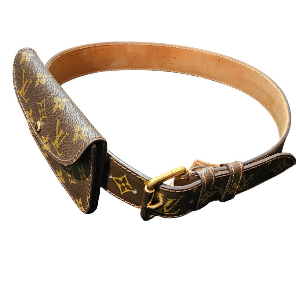 Louis Vuitton Monogram Ceinture Pochette Solo 80cm/32in Belt