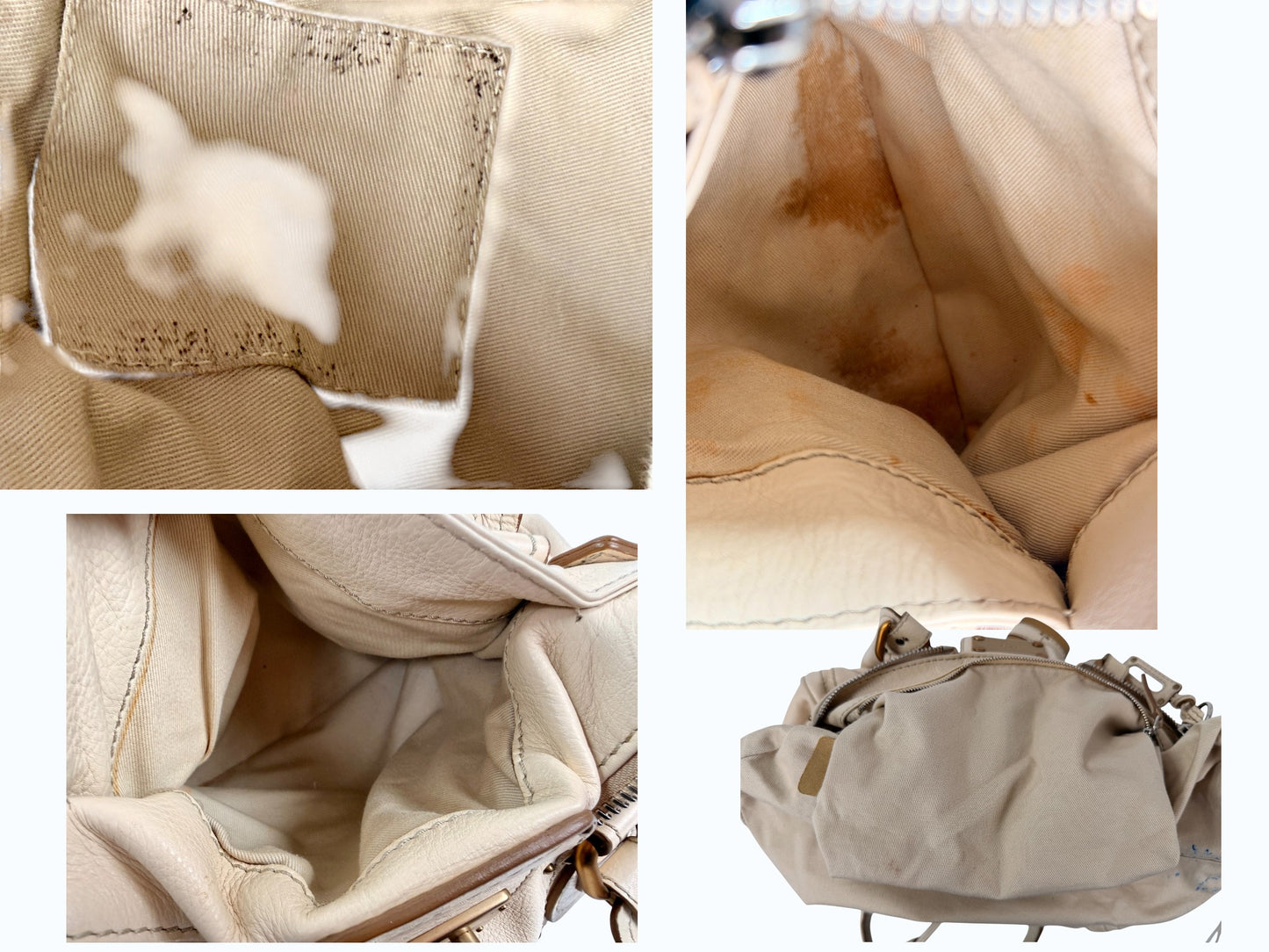 Chloe Ivory Paddington Medium Satchel Bag