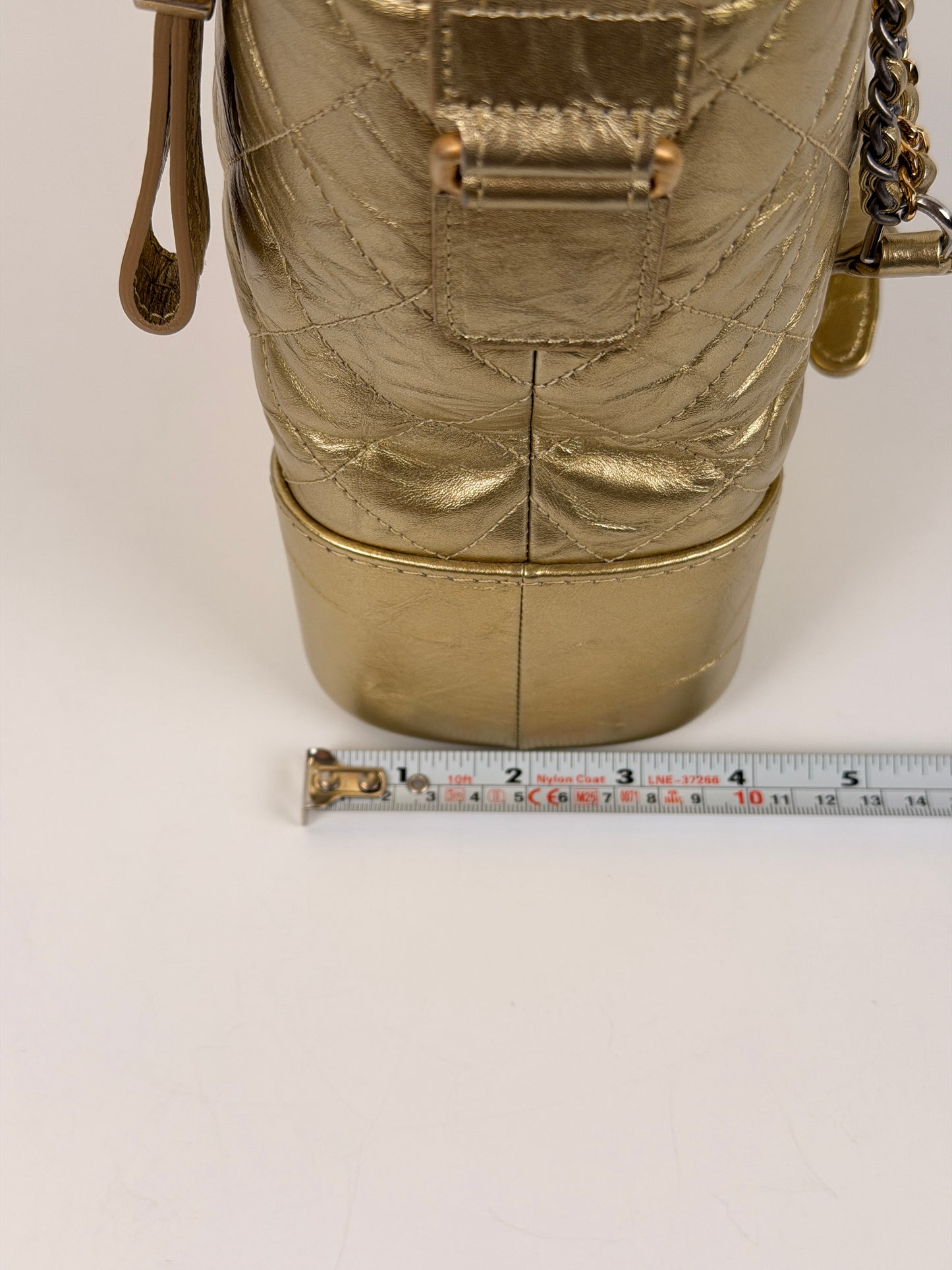 Chanel Gabrielle Gold Aged Calfskin Large Leather Handbag