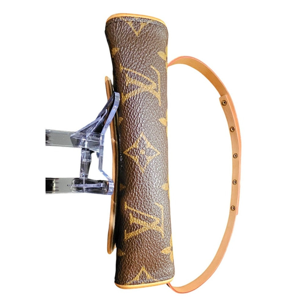 Louis Vuitton Pochette Florentine Monogram (With Snap Leather Belt) Brown XS