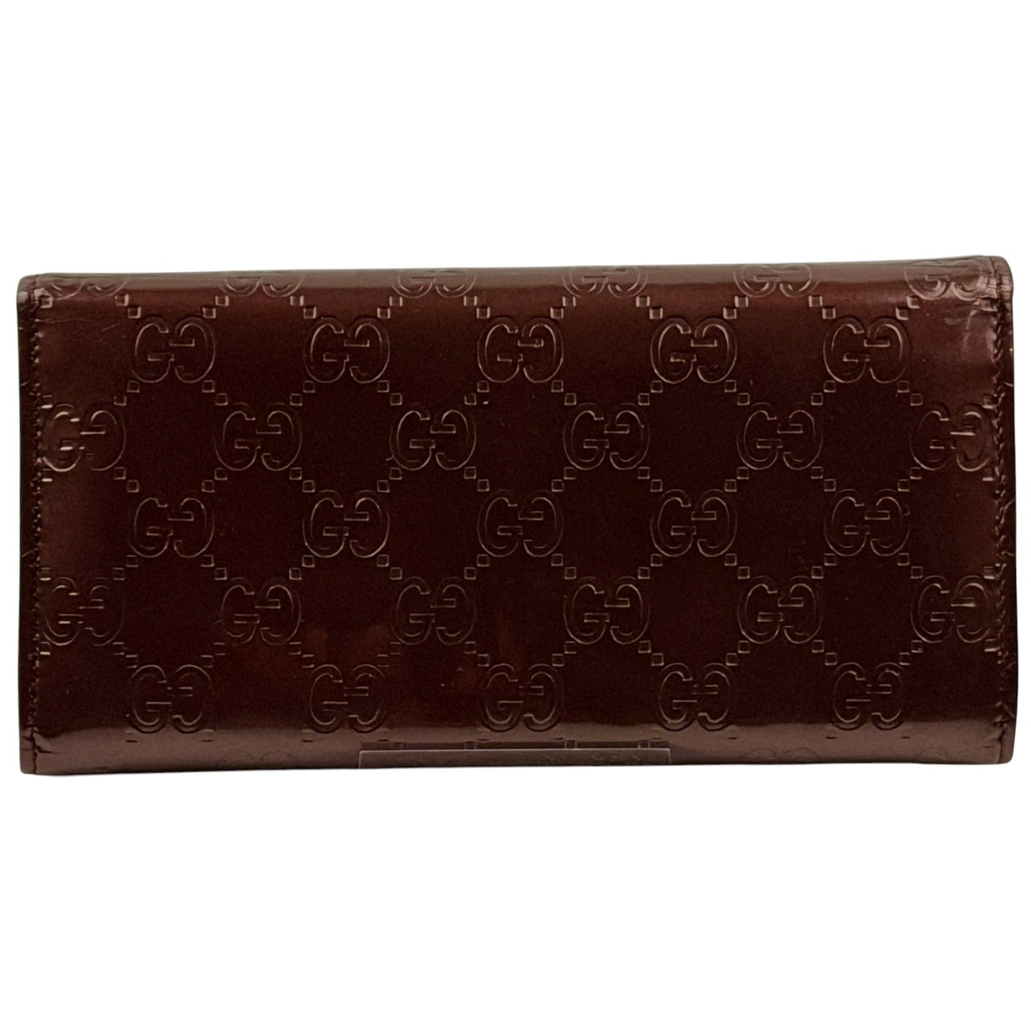 Gucci Guccissima Lovely Heart Continental Wallet Burgundy