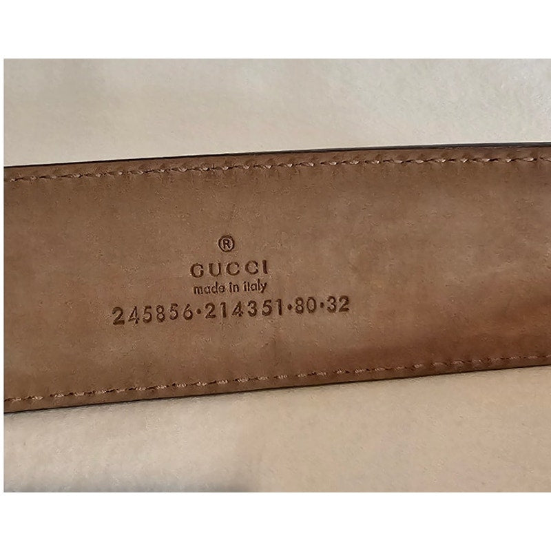 Gucci Red Guccissima Leather Heart Buckle Belt