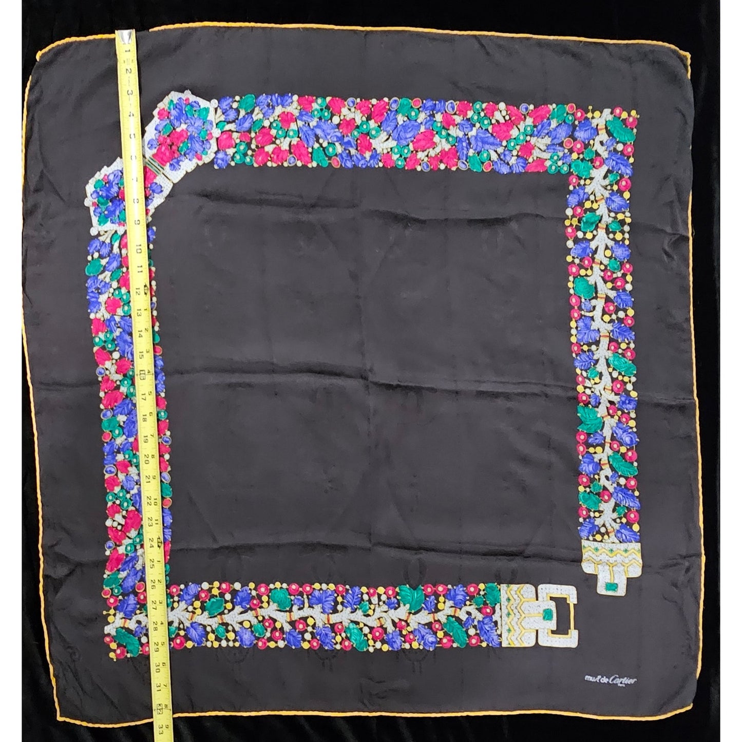 Must de Cartier Square Silk Scarf