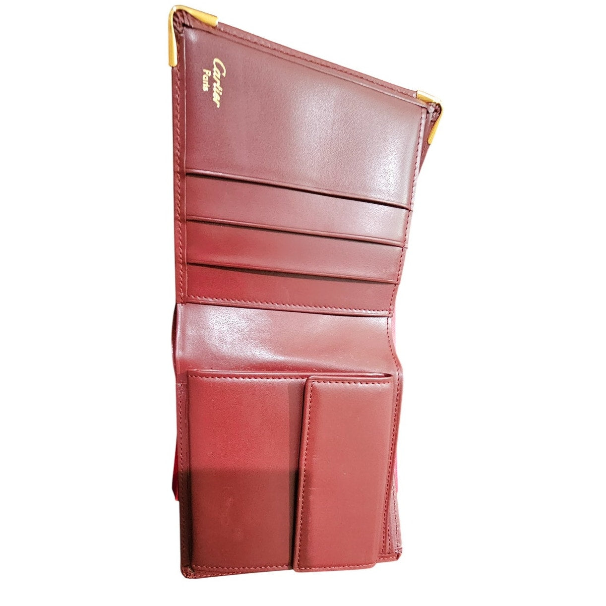 Cartier Bifold Wallet Vintage Must de Cartier Bordeaux
