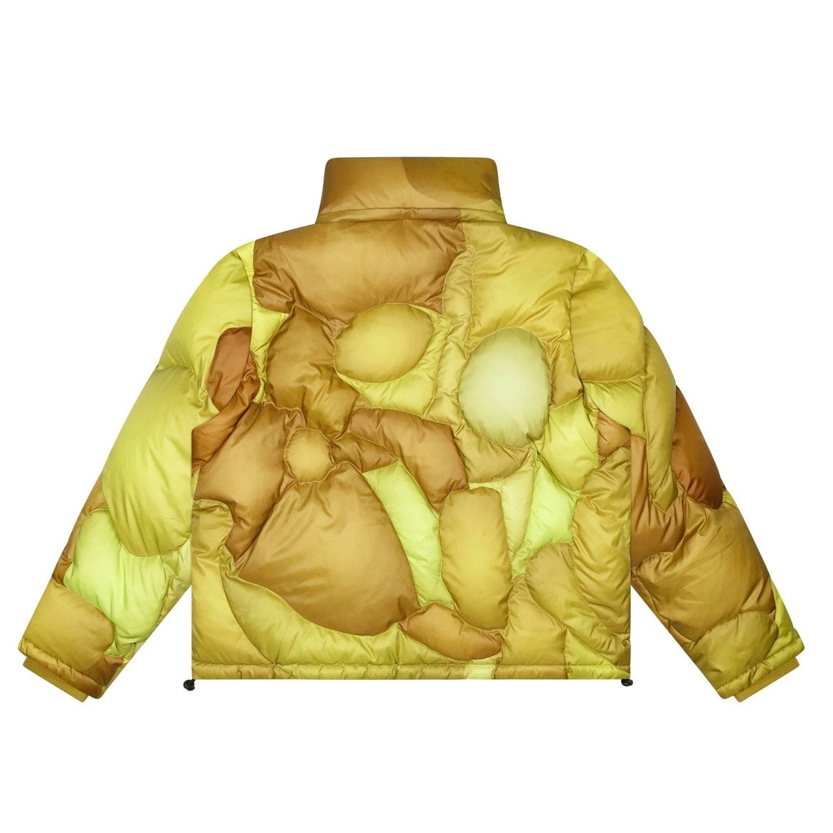 KidSuper Kissing Puffer Gold with Detachable Hood