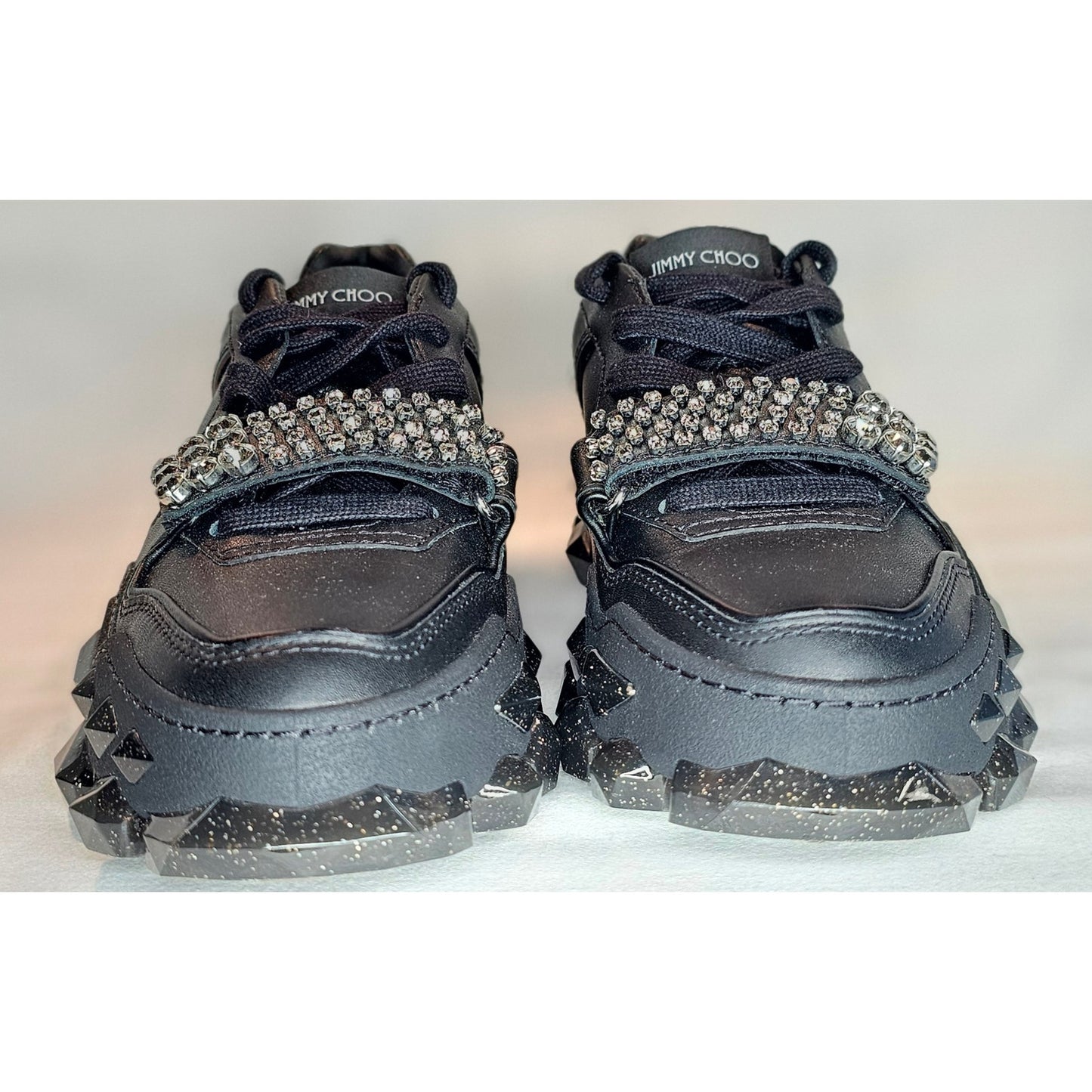 Jimmy Choo Diamond Leather Trainers Size 36