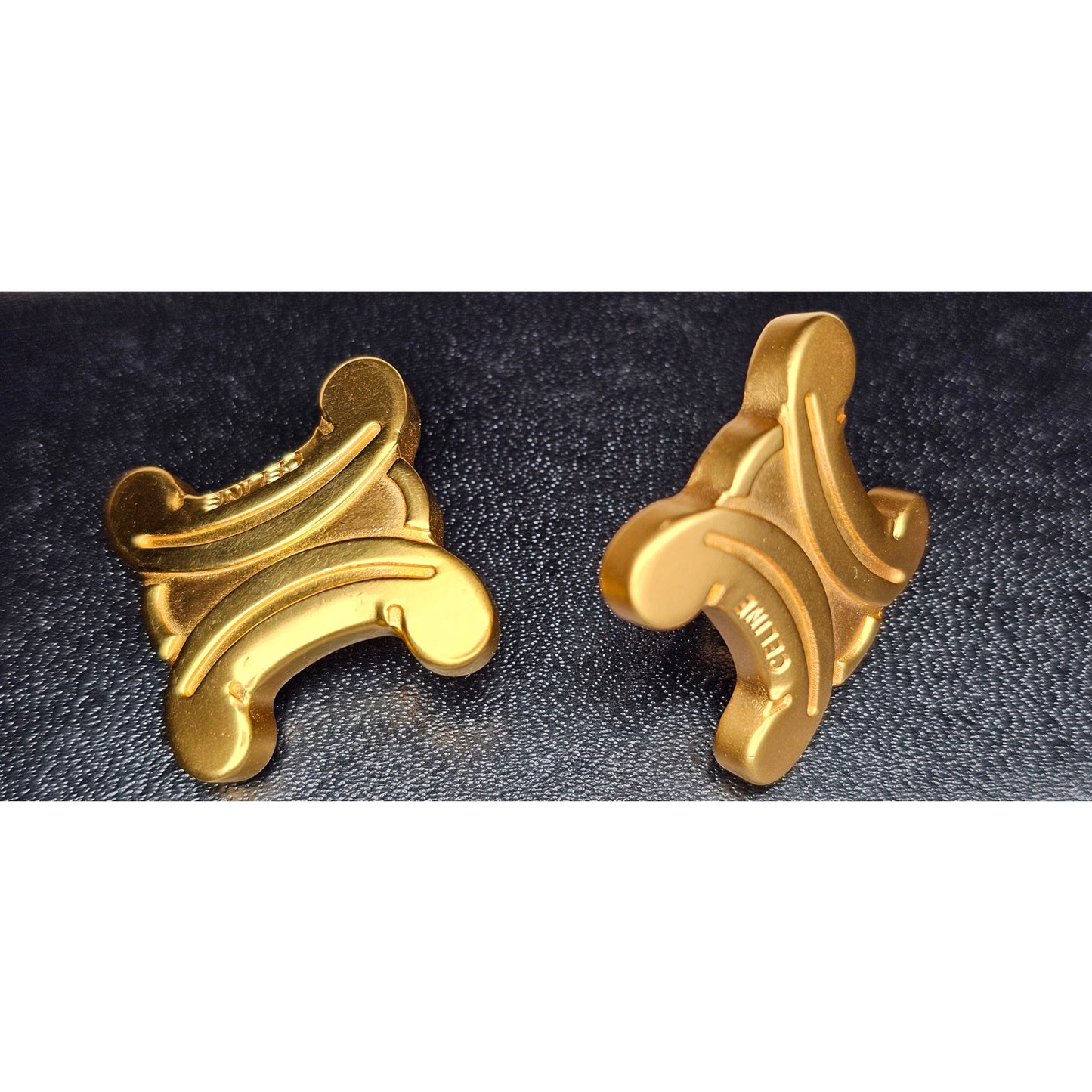 Vintage Celine Triomphe Clip-On Earrings