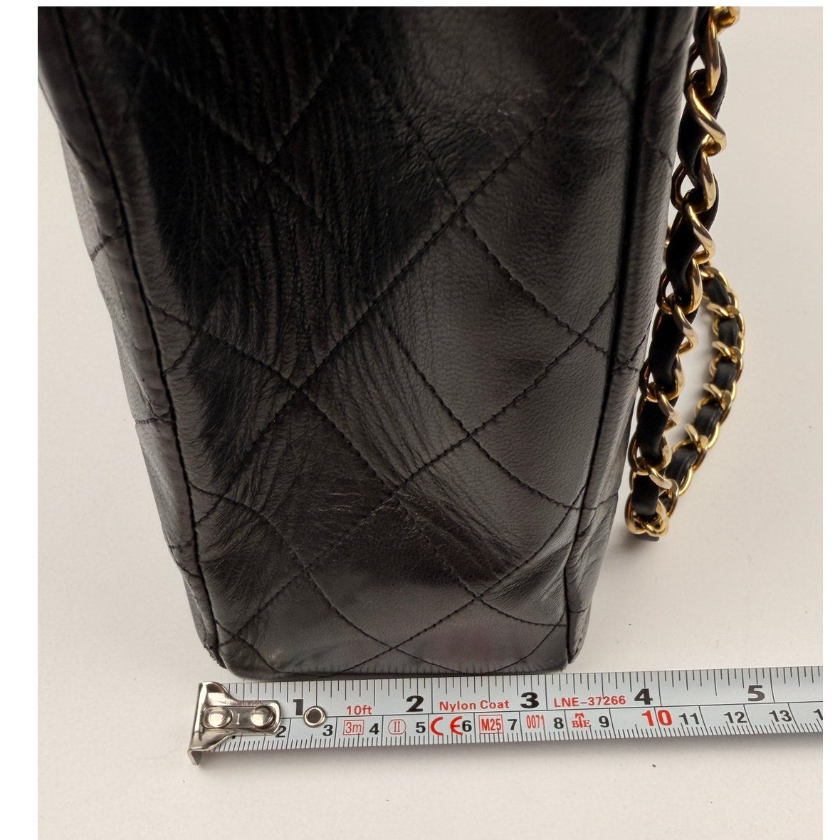 Chanel Vintage Black Quilted Trapezoid Flap Shoulder Bag with Wallet