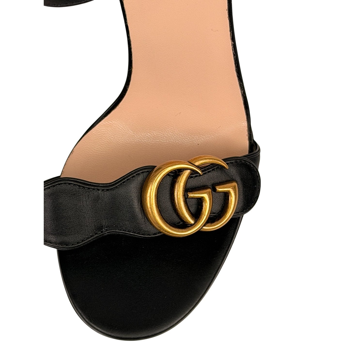 Gucci GG Marmont block-heel sandals Sz 36