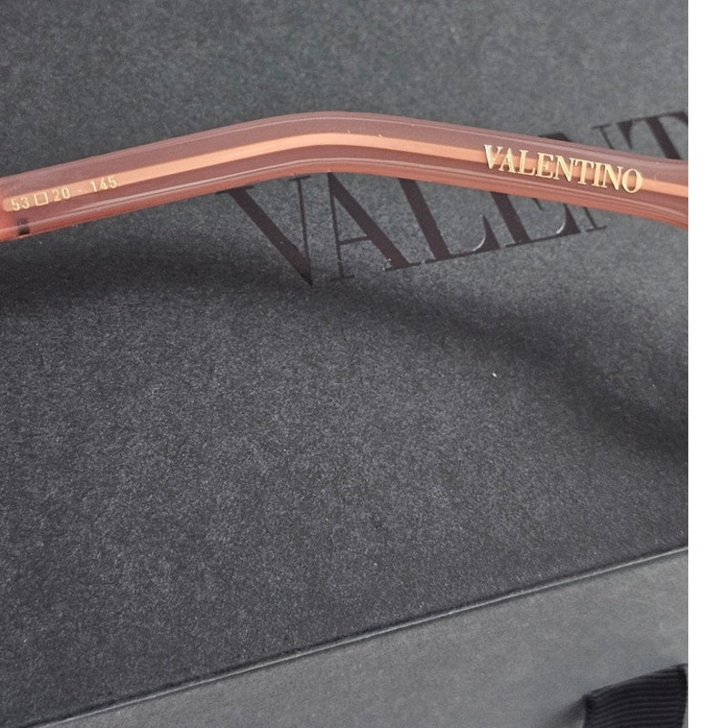 Valentino Garavani V-Soul butterfly sunglasses in powder pink Japanese acetate with gradient lenses and rose gold titanium details