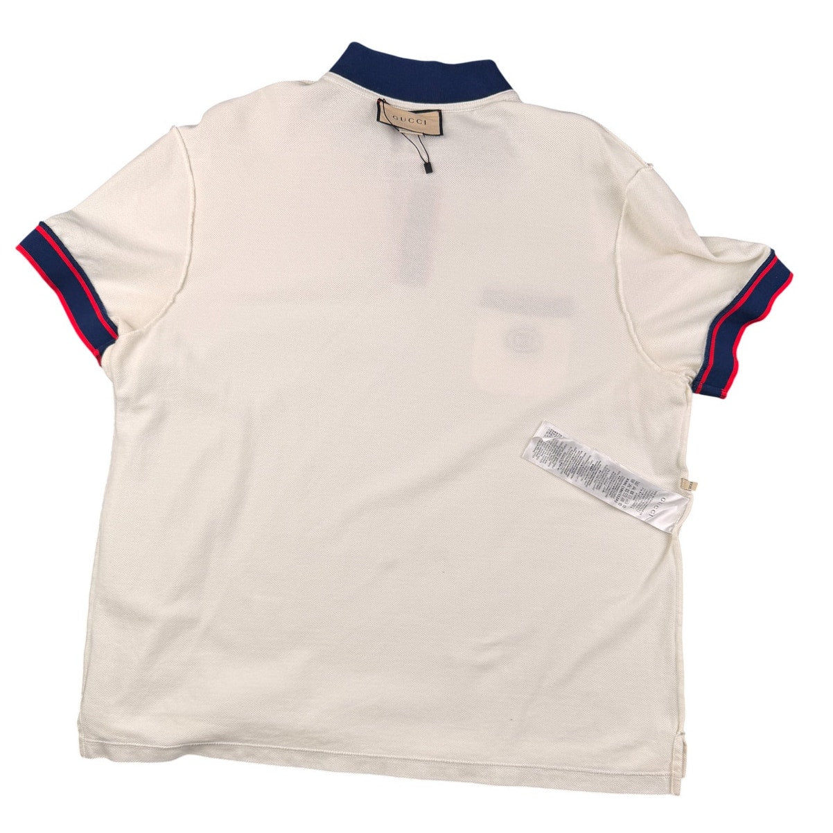 Gucci Cotton Piquet Polo with Interlocking G patch Sz Large