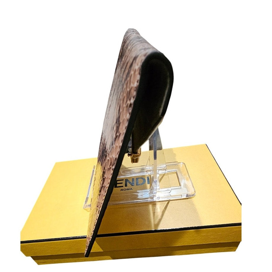 Fendi FF Busta 2023 snakeskin/python clutch