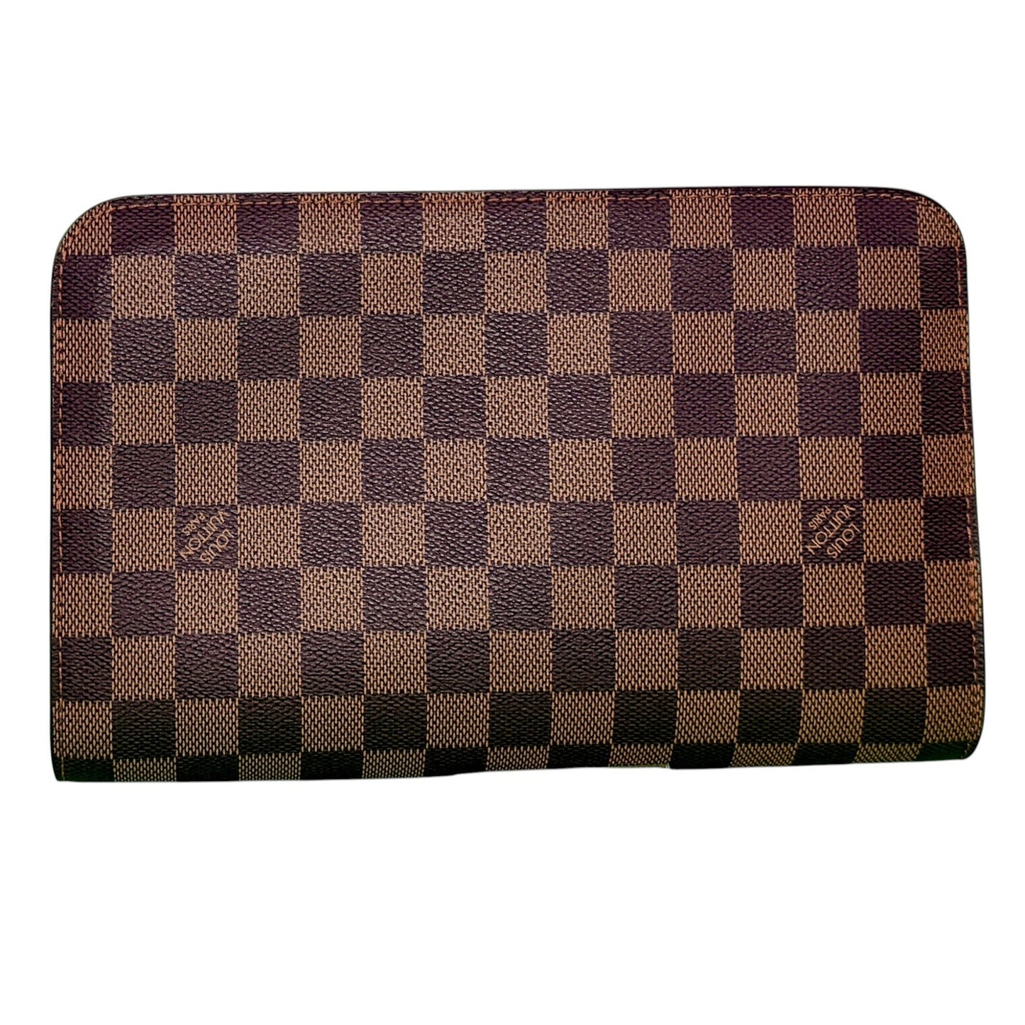 Louis Vuitton Damier Ebene Saint Louis Clutch Wristlet LV Brown