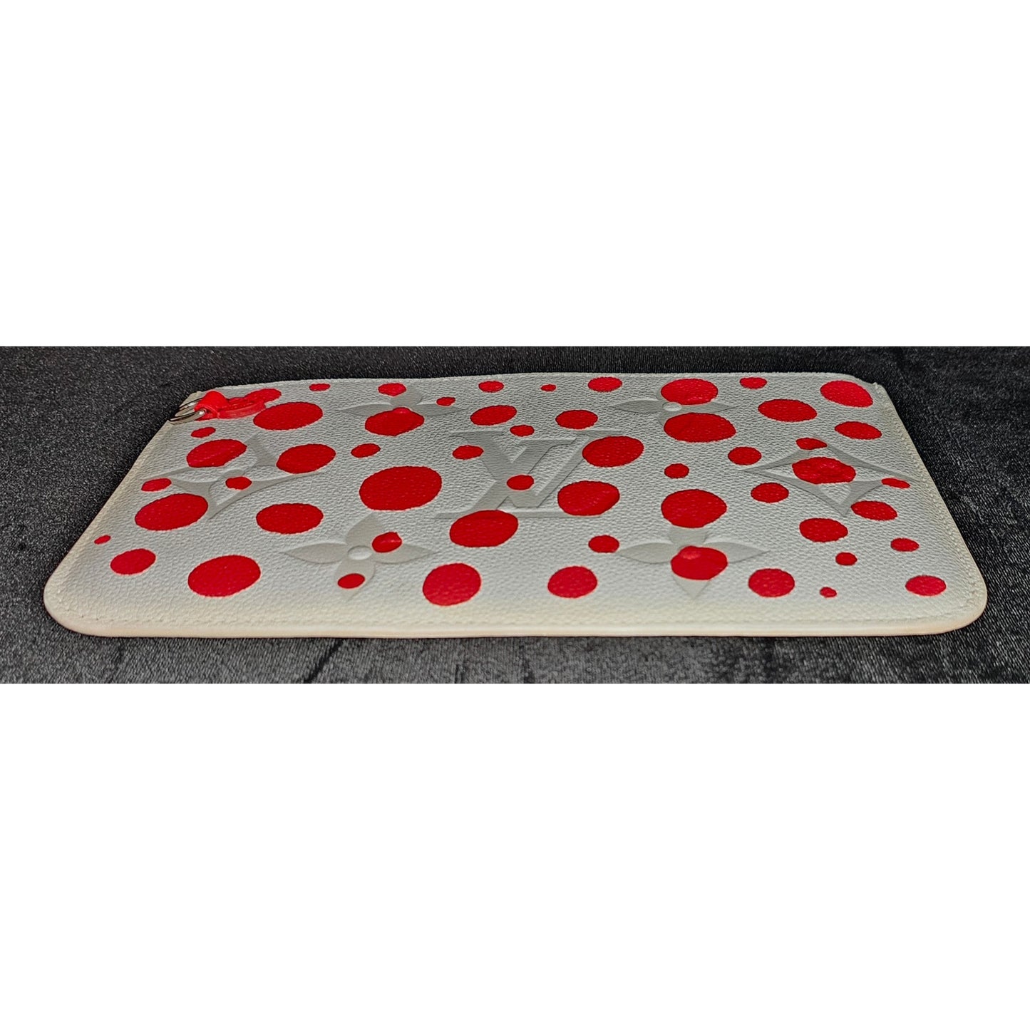 Louis Vuitton Yayoi Kusama Monogram Empreinte Neverfull Red Dots Pouch