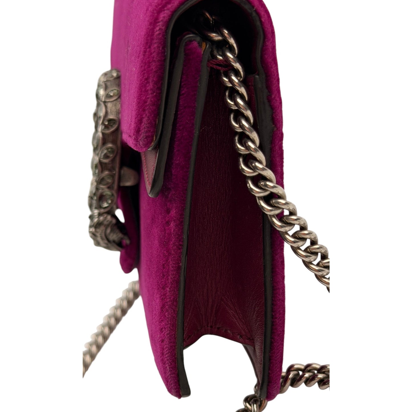 Gucci Purple Super Mini Velvet Dionysus Crossbody Bag