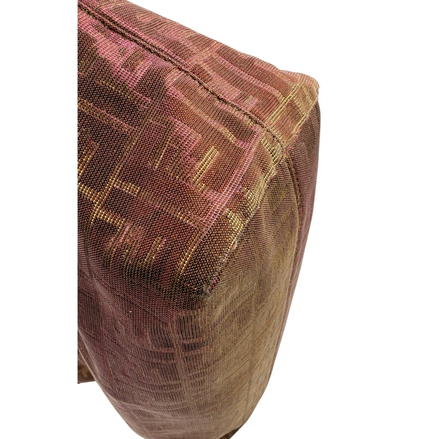 FENDI Metallic Lurex Zucca Roll Shopping Tote