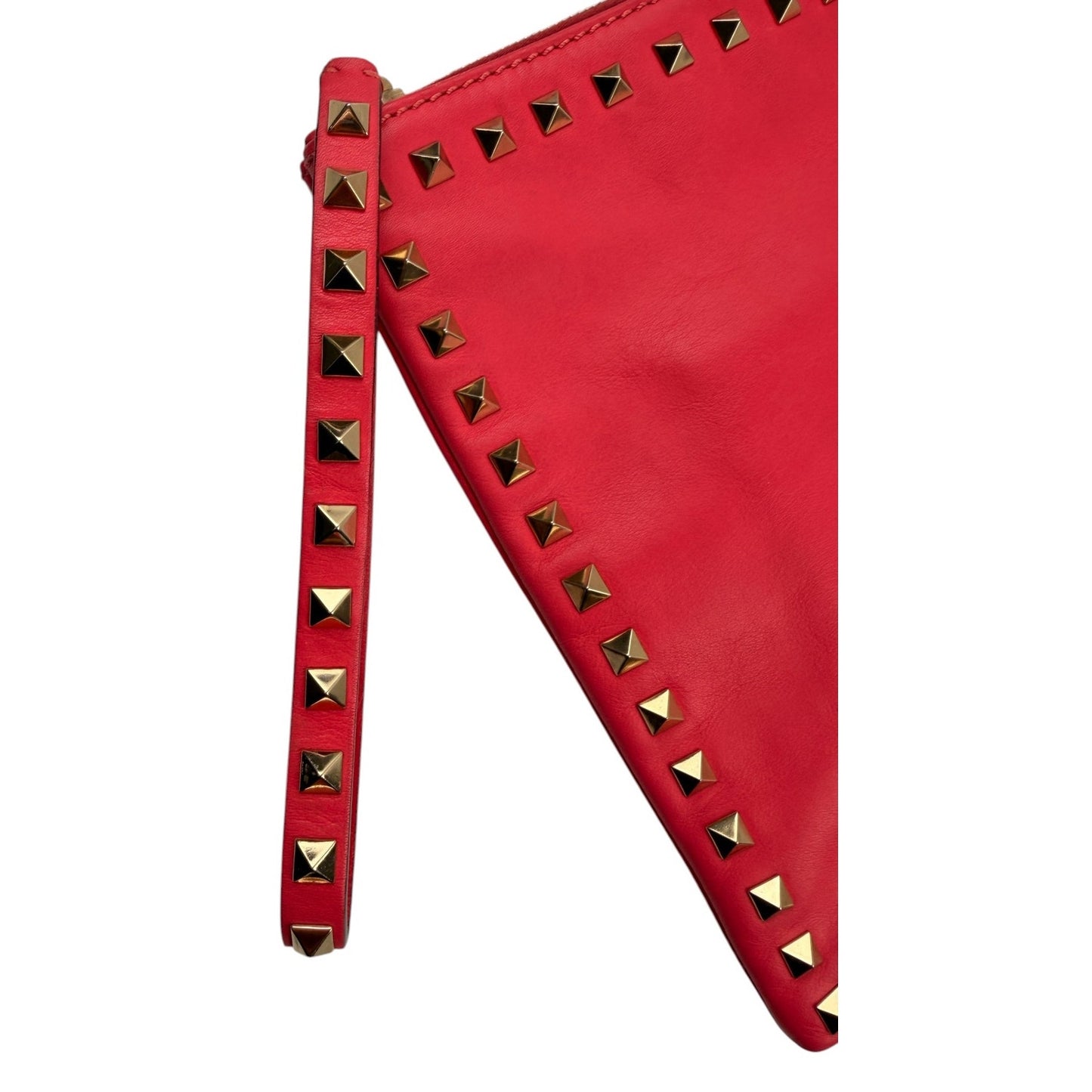 Valentino Nappa Leather Rockstud Large Clutch Bag