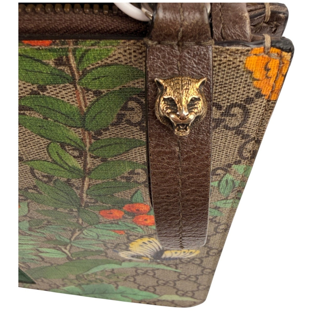 Gucci Multicolor Tian GG Supreme Canvas and Leather Clutch Bag