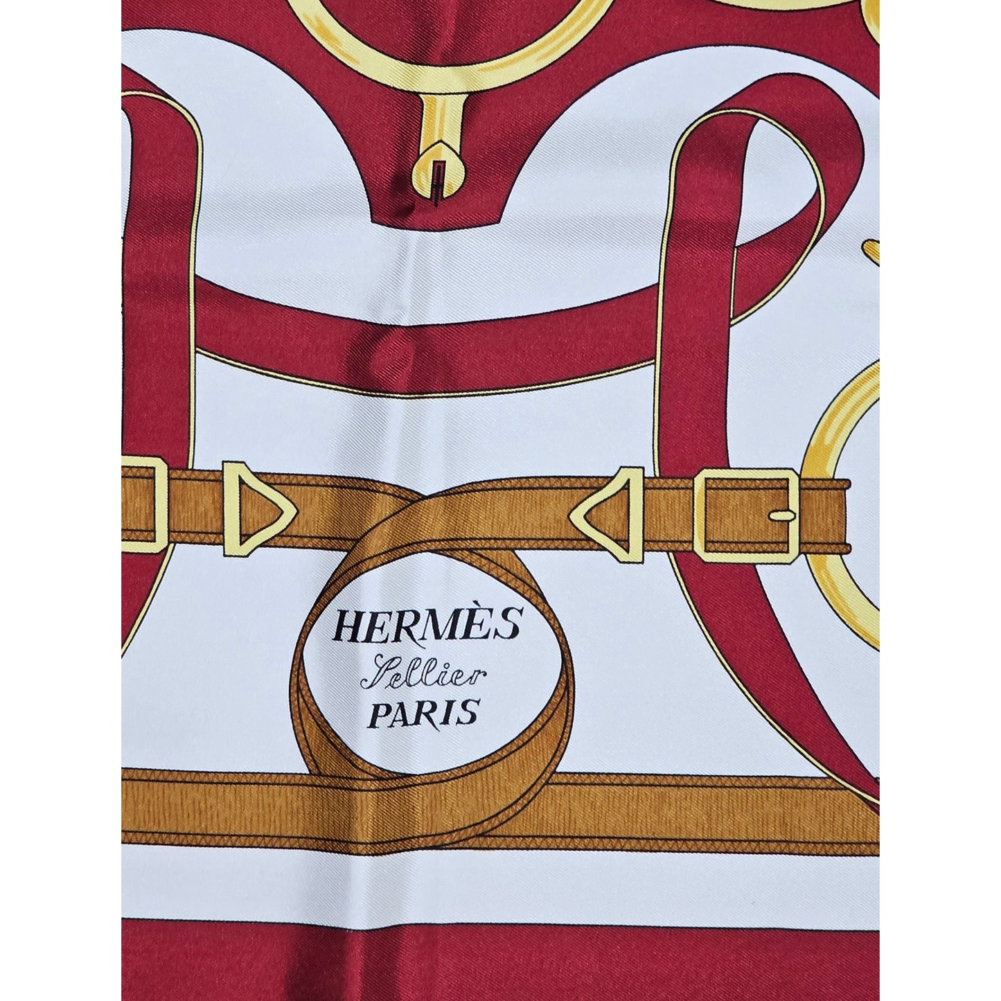 Hermès "Éperon d'Or" silk scarf