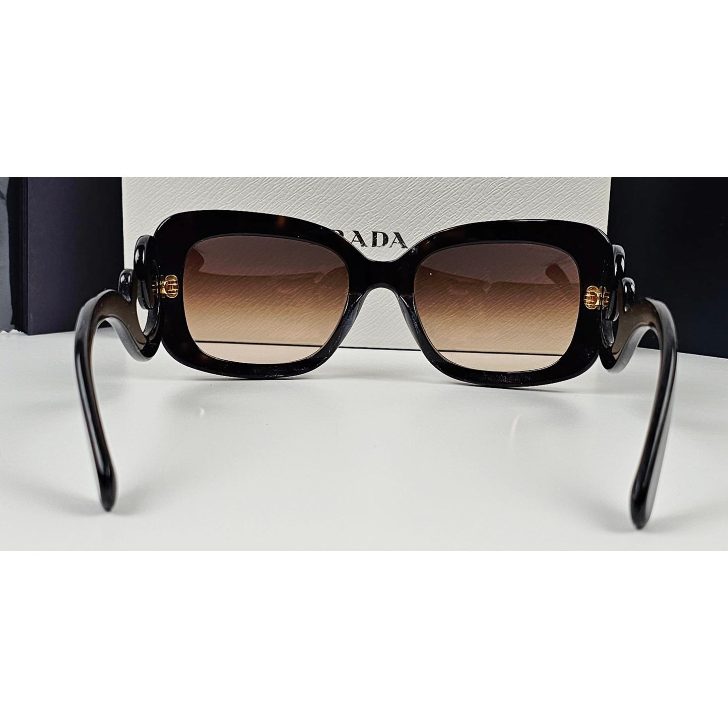 Prada Sunglasses Baroque Swirl Brown Square
