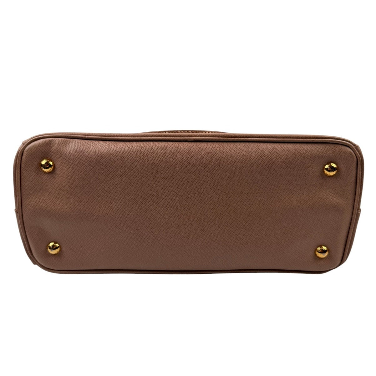Prada  Nude/Pink Saffiano Leather Galleria Double Zip
