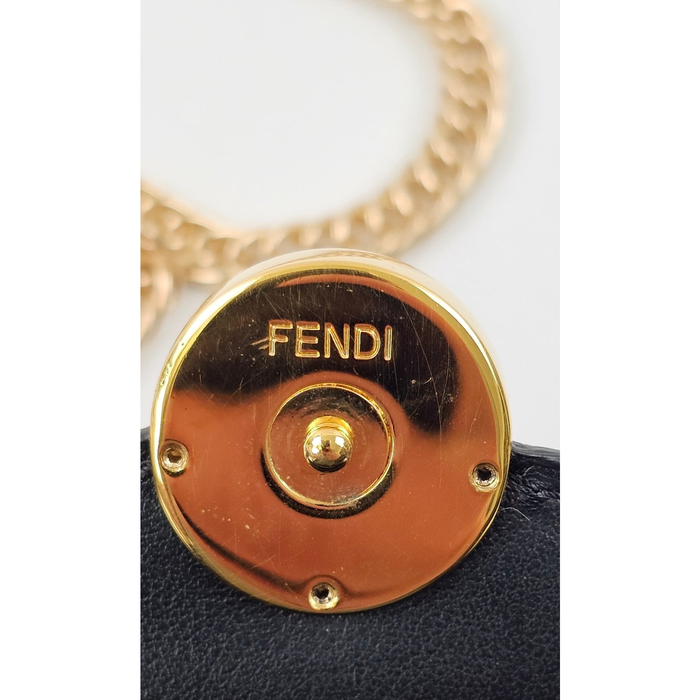 F is Fendi Continental Wallet on Chain Zucca Embossed Leather