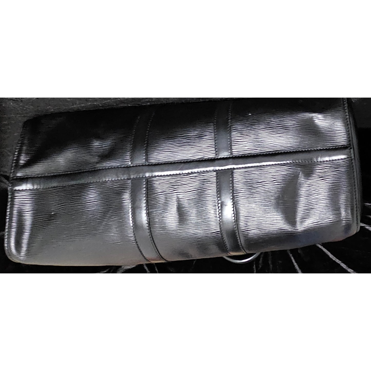 LOUIS VUITTON Epi Keepall 45 Boston Bag Black