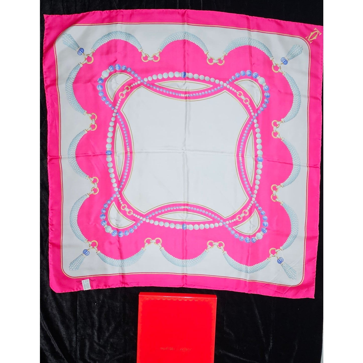 Must de Cartier Square Silk Scarf