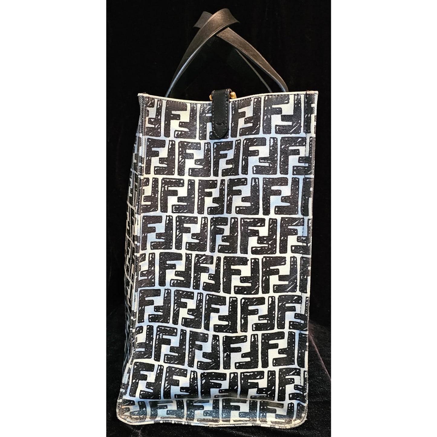 Fendi Shopper Tote Joshua Vides Zucca Coated Canvas Large