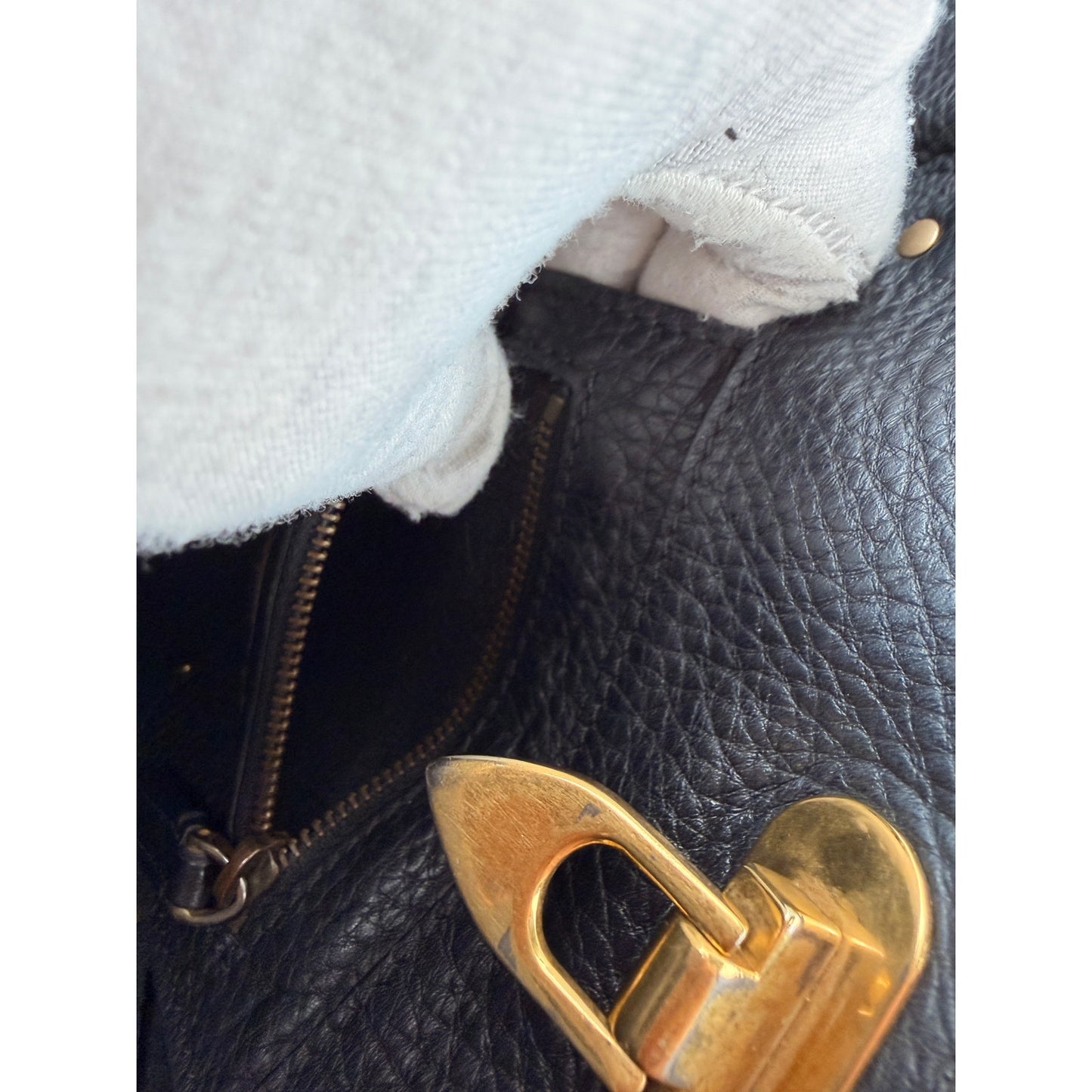 Valentino  Rockstud Mini Tote with Beaded Top Handle