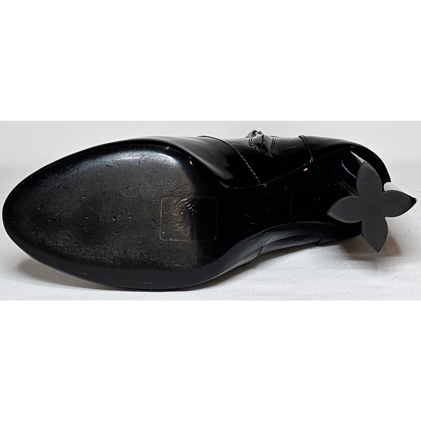 Louis Vuitton Silhouette Ankle Boot in Black Patent Leather