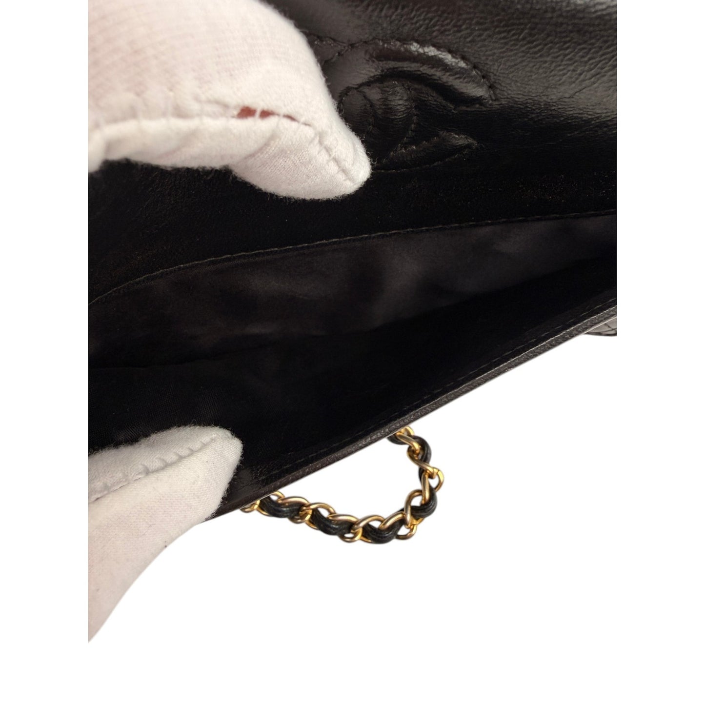 Chanel Lambskin Quilted Timeless CC Small Single Flap Black