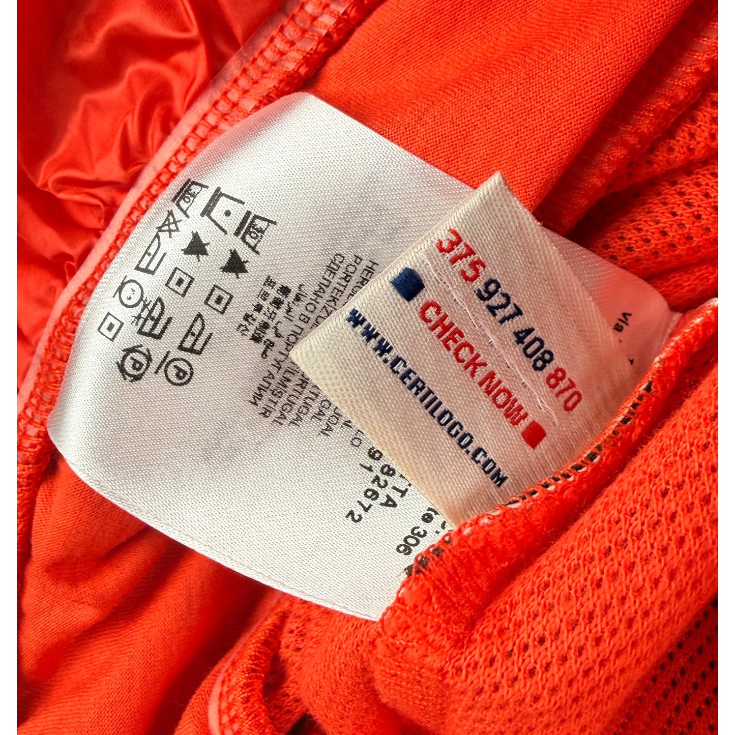 Moncler Orange Cotton Frill Tank Top Sz XS