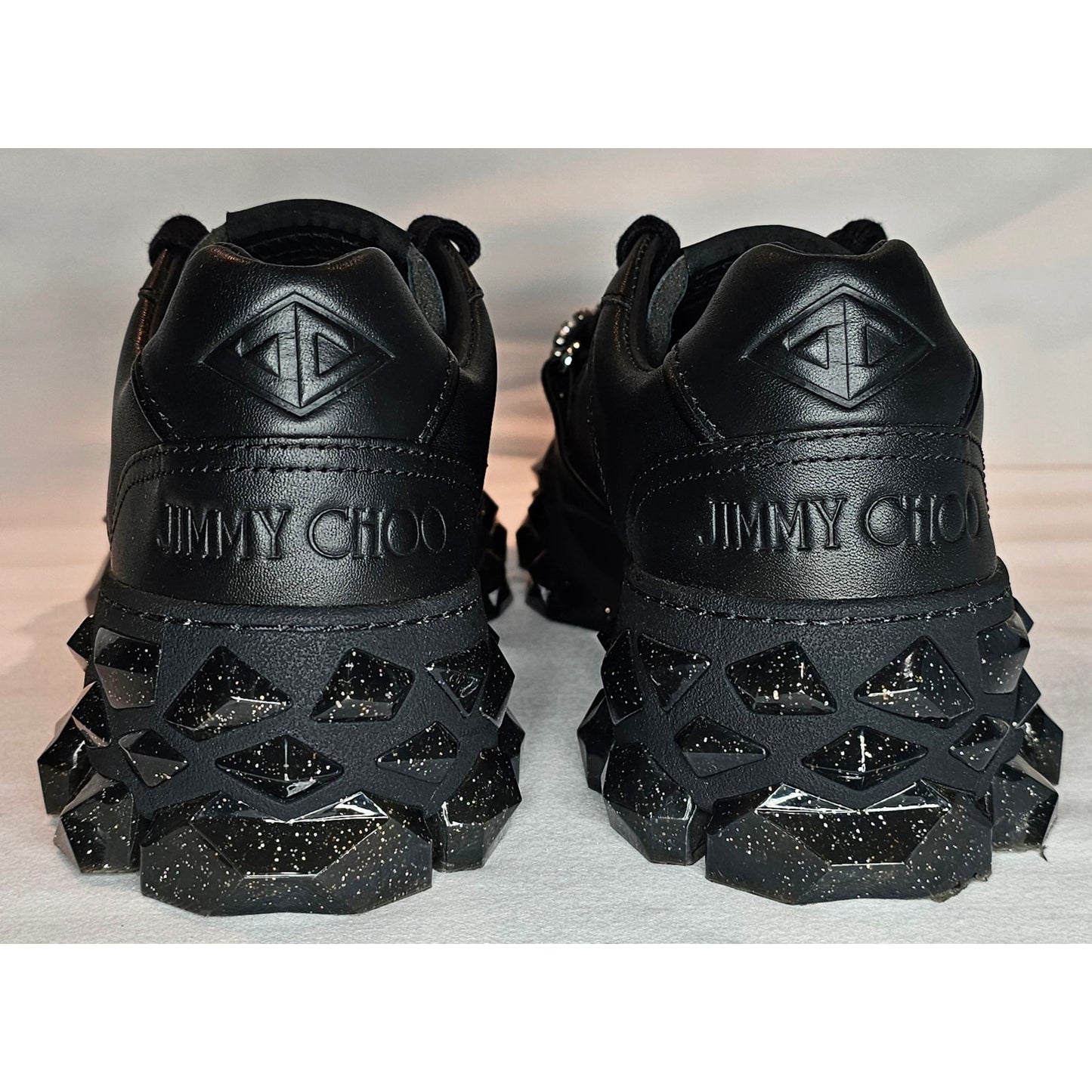 Jimmy Choo Diamond Leather Trainers Size 36