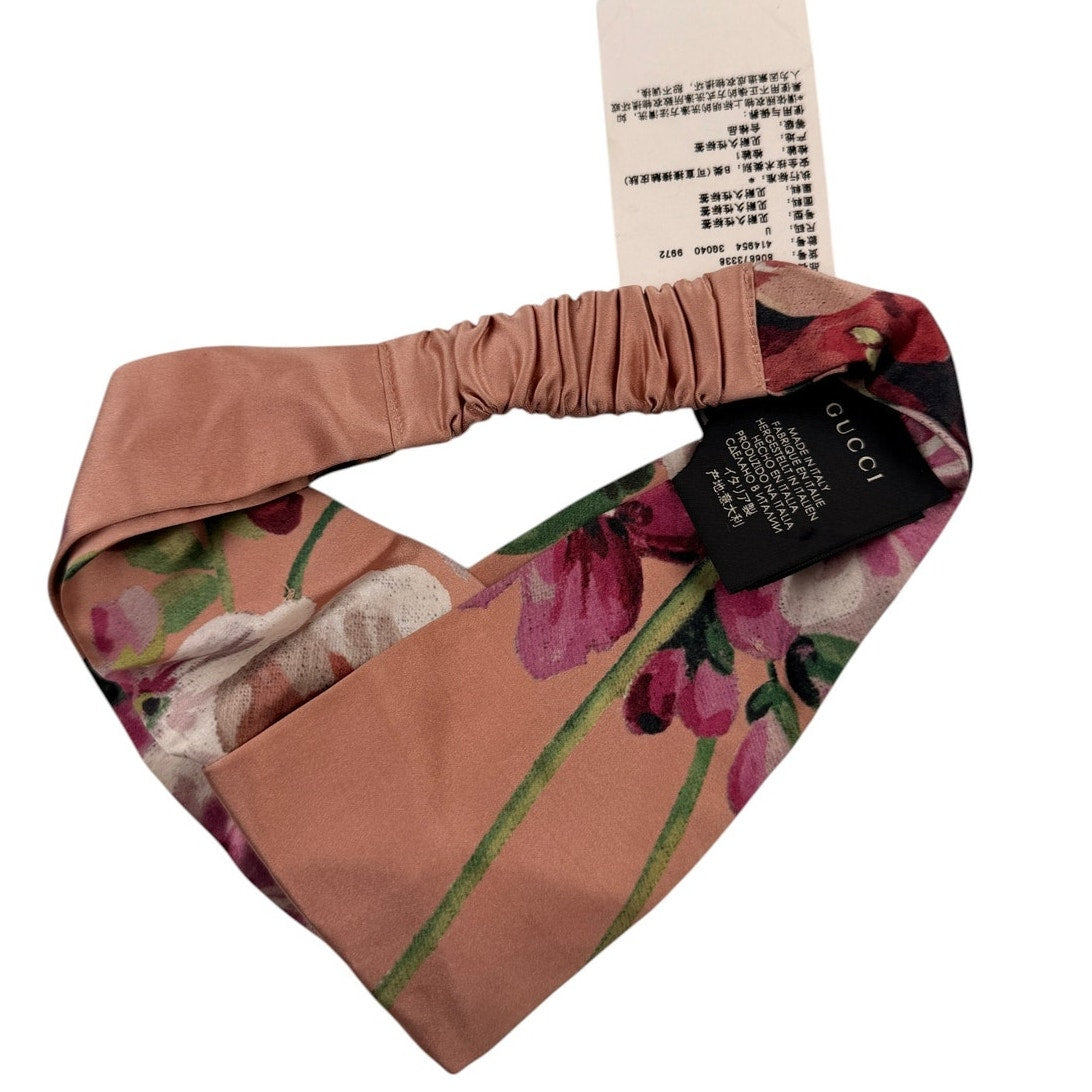 Gucci Silk Flora/Blooms Headband NWT Pink