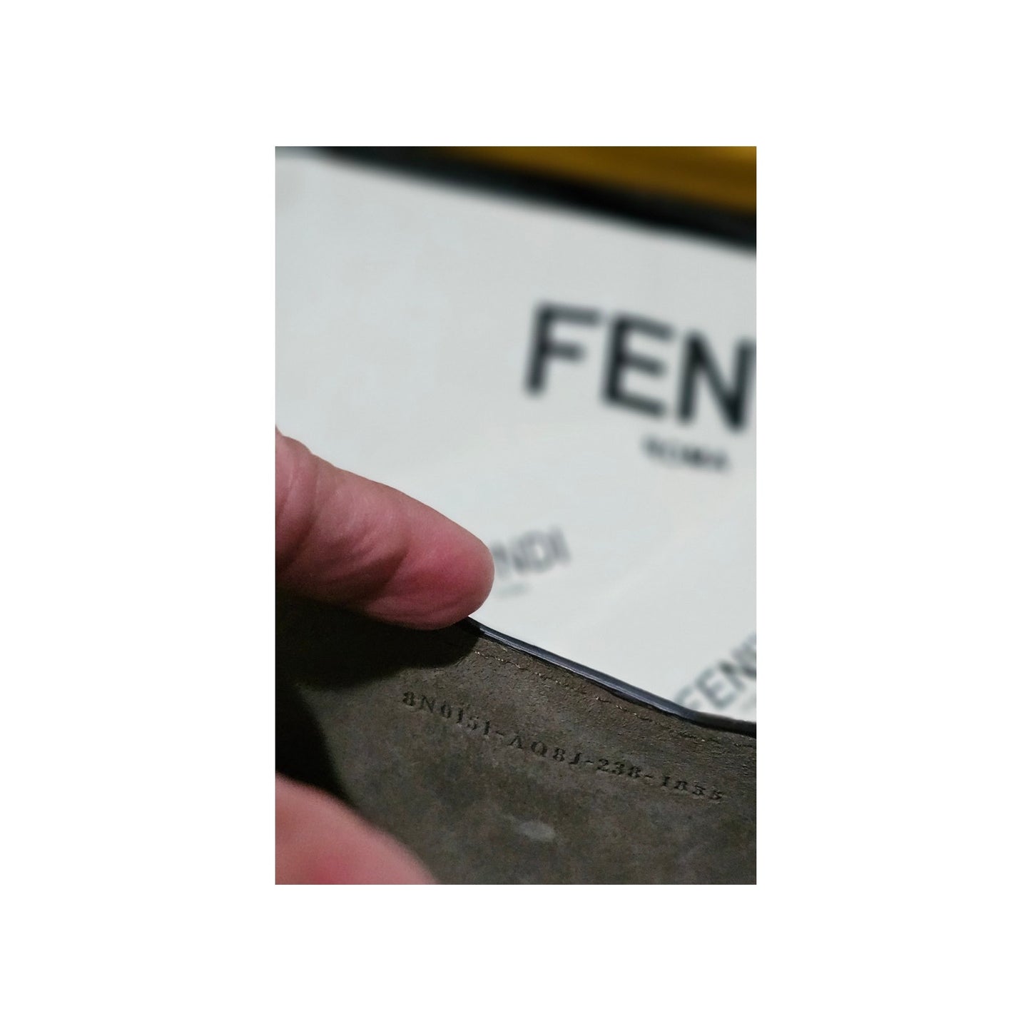 Fendi FF Busta 2023 snakeskin/python clutch
